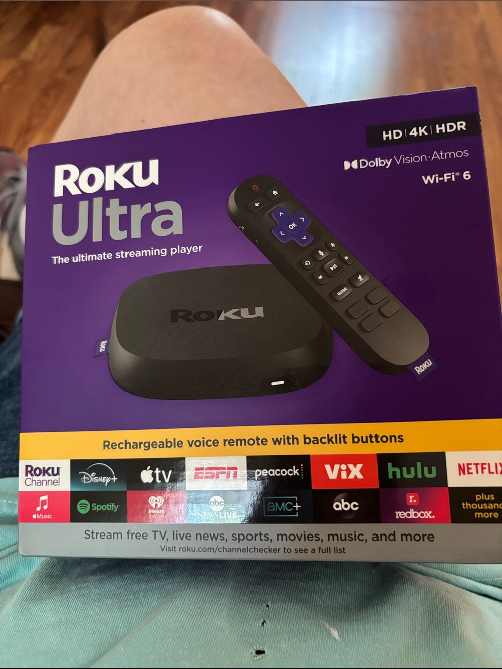 Roku Ultra Streaming Player - Purple Box with Black Device